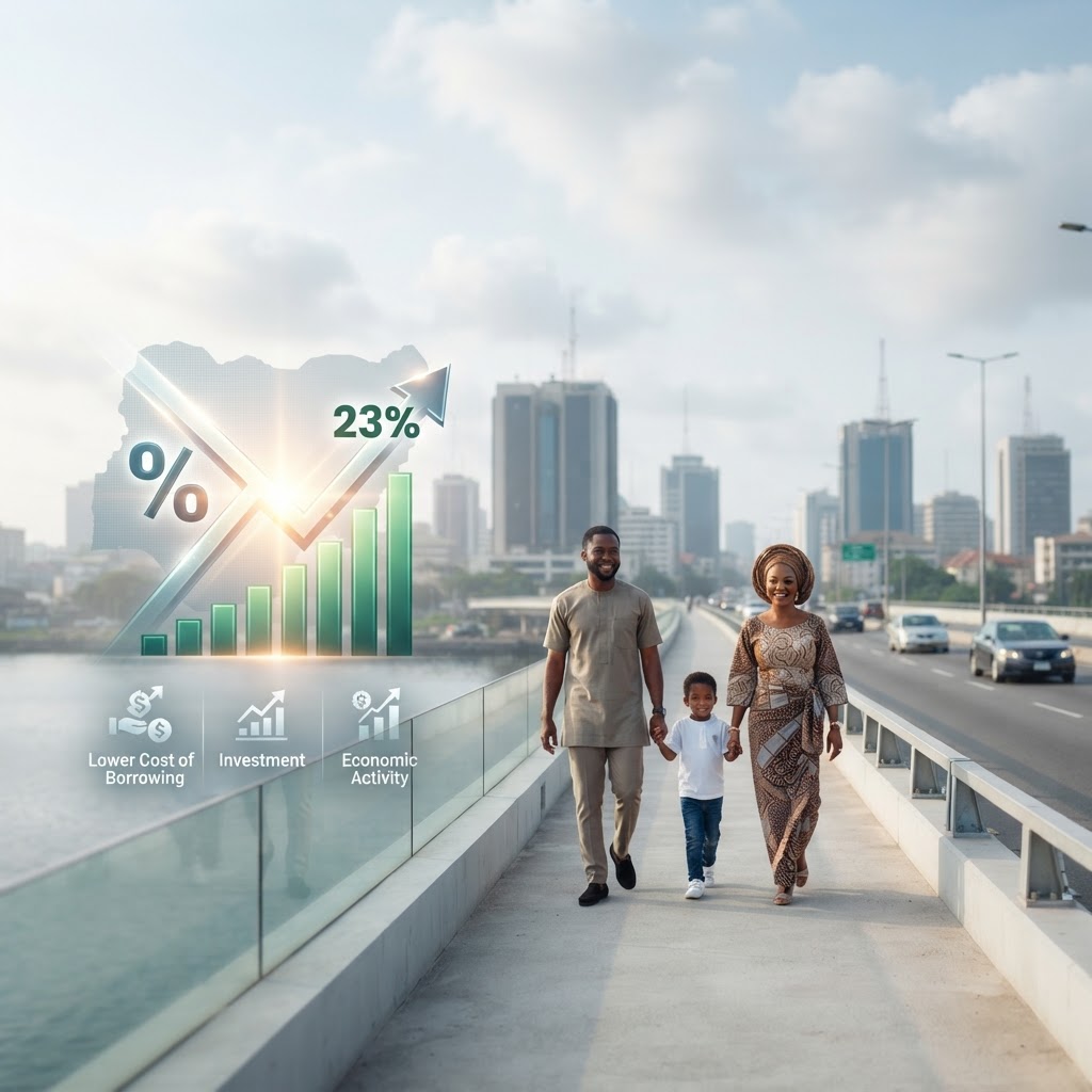 CBN Cuts Interest Rate to 23%: Impact on Nigerians