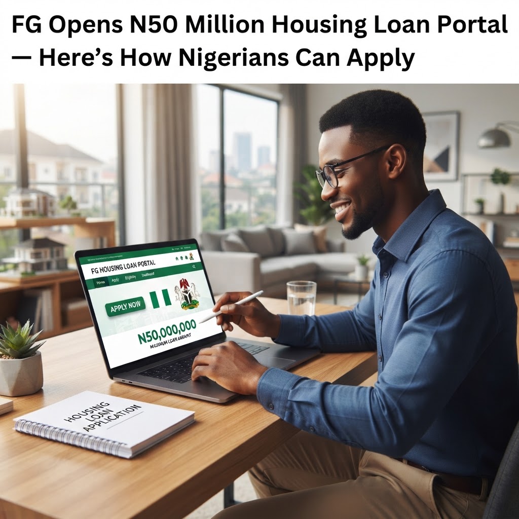 FG Opens N50 Million Housing Loan Portal — Here's How Nigerians Can Apply