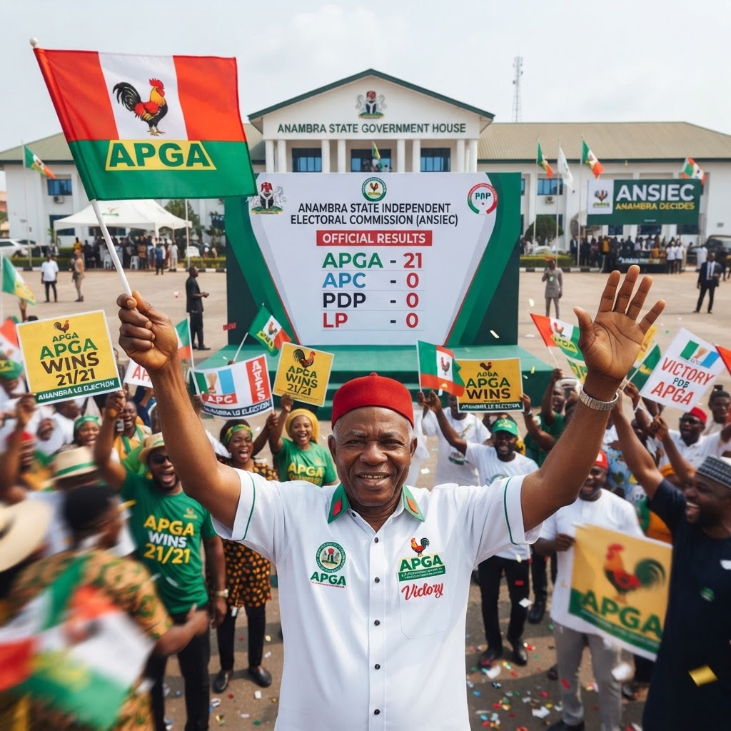 APGA Sweeps All 21 Chairmanship Seats in Anambra Local Government Election
